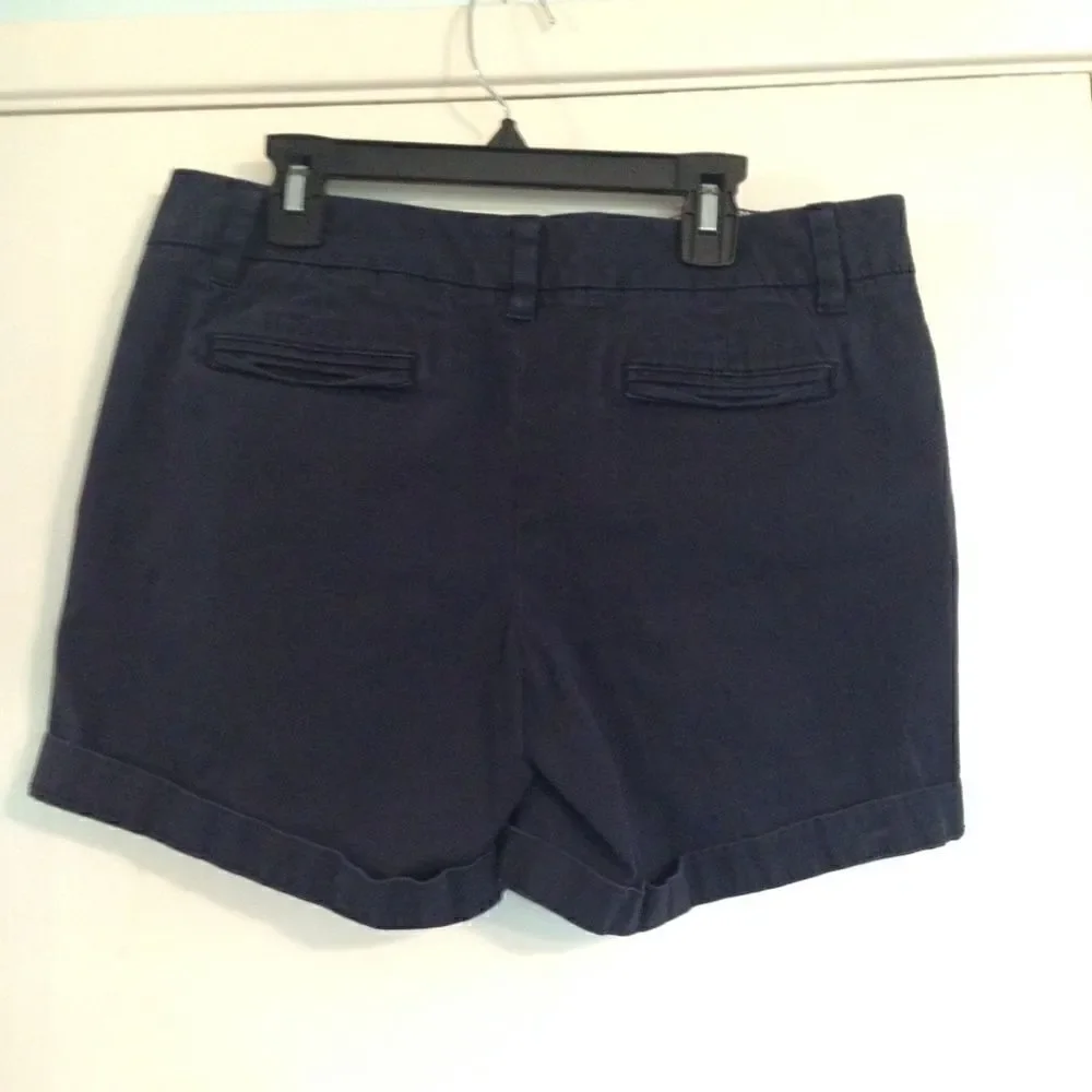 ‎Tommy Hilfiger navy flat front shorts 6